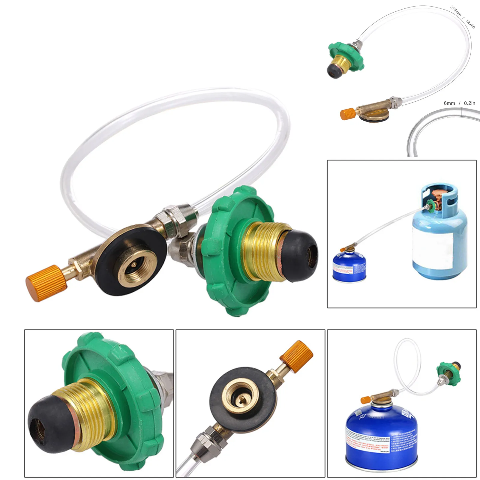 

Outdoor Camping Stove Propane Refill Adapter Flat Cylinder Tank Coupler Bottle Adapter Camping Equipment