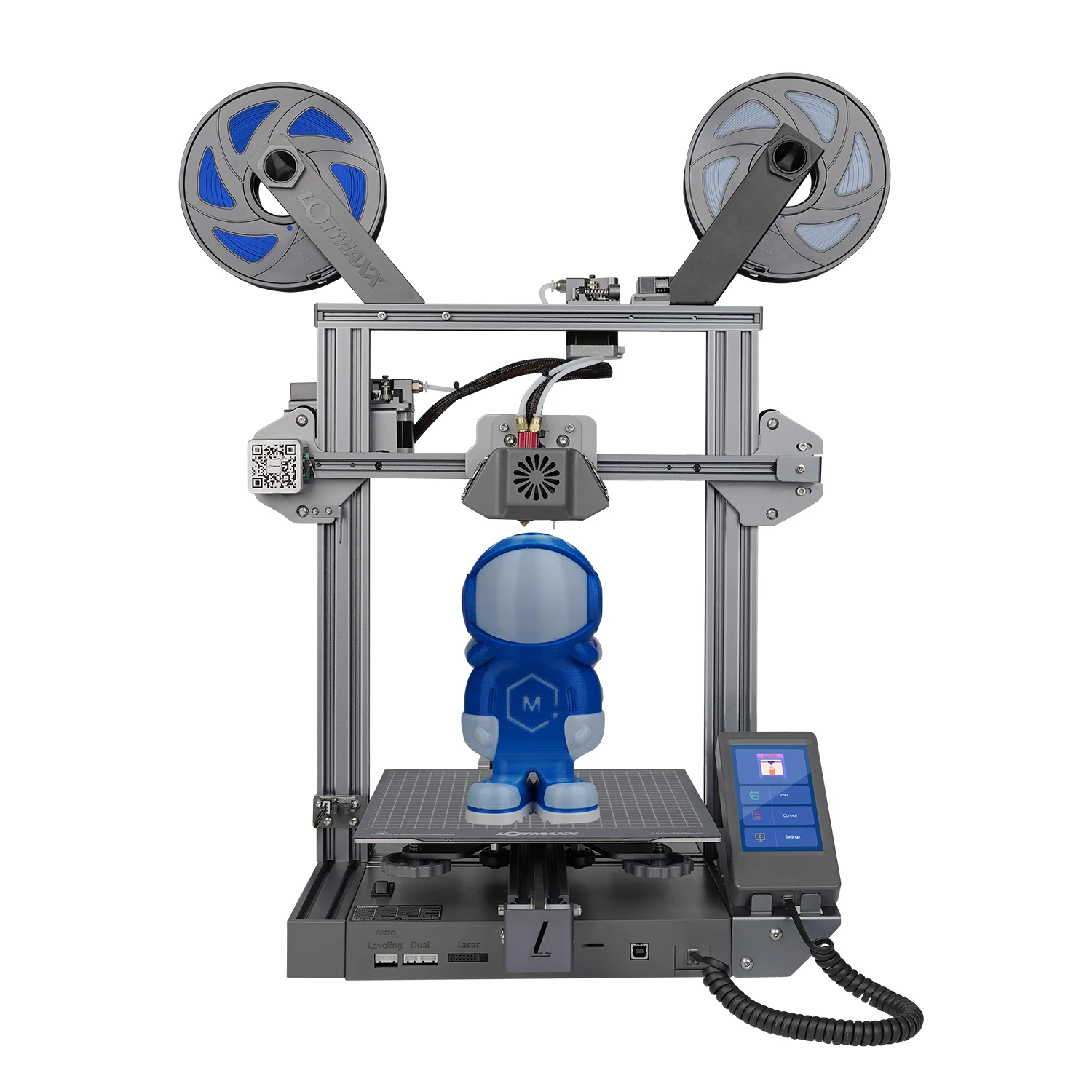 

LOTMAXX Shark V2 3D Printer with Laser Engraving & Bi-Color Printing Auto-Leveling 3 in1 Metal Printer Machine High Quality