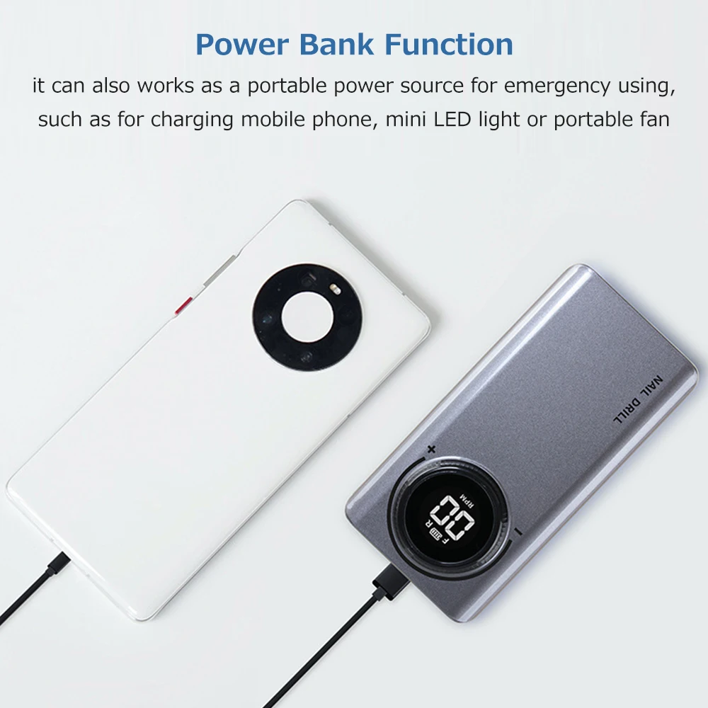 Перезаряжаемая машинка для маникюра многофункциональная полировки ногтей с USB и