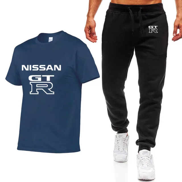 Футболка GTR мужская с логотипом автомобиля модная тенниска принтом в стиле хип