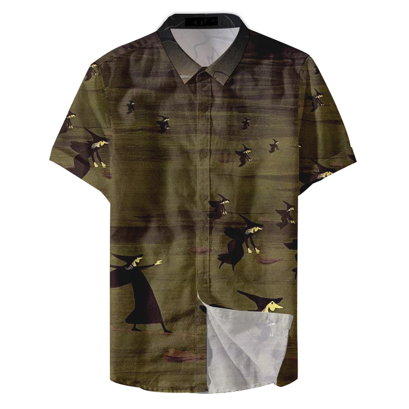 2021 Мода размера плюс Мужская Кнопка полиэстер вечерние Уличная Повседневная