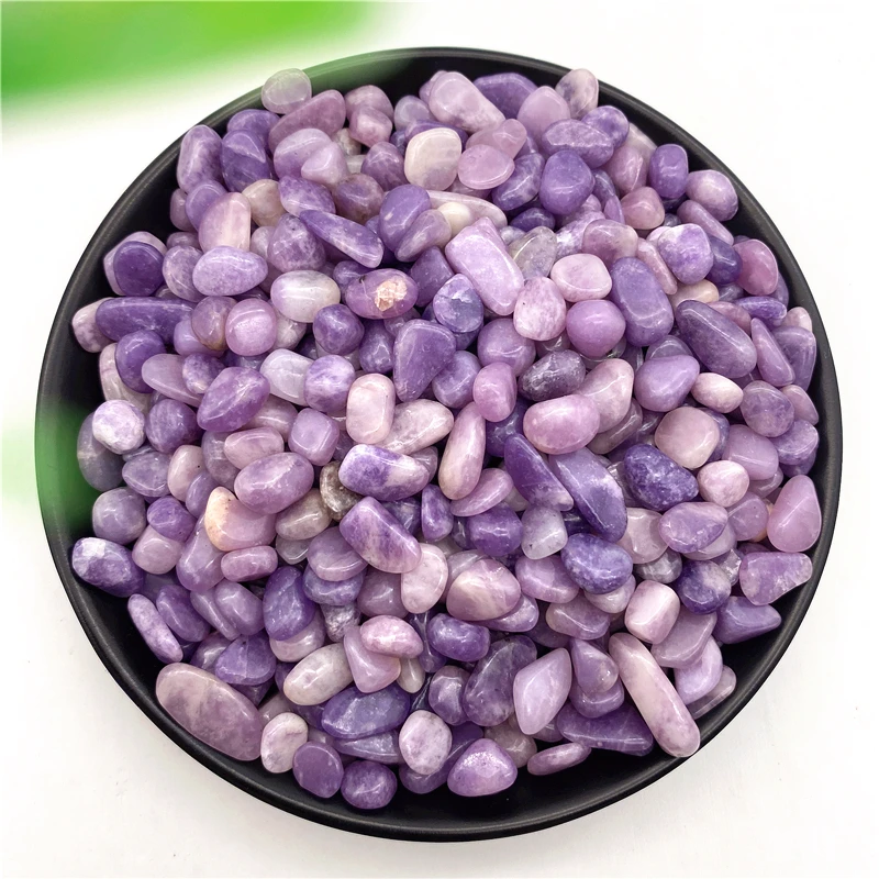 

50 г, 2 размера, натуральная фиолетовая слюда Lepidolite, искусственные кристаллы, драгоценные камни, украшение для домашнего аквариума