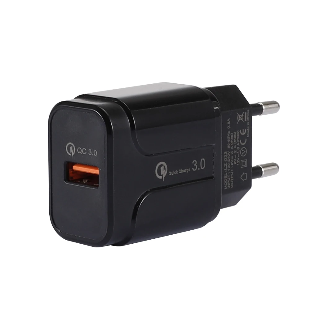 Один USB QC3.0 зарядное устройство для мобильного телефона Быстрая зарядка для путешествий умная зарядная головка для планшета Apple