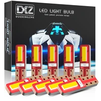 dxz 10pcs w3w w1 2w t5 led bulbs super bright canbus white 2smd chipsets error free car instrument cluster dashboard light 12v