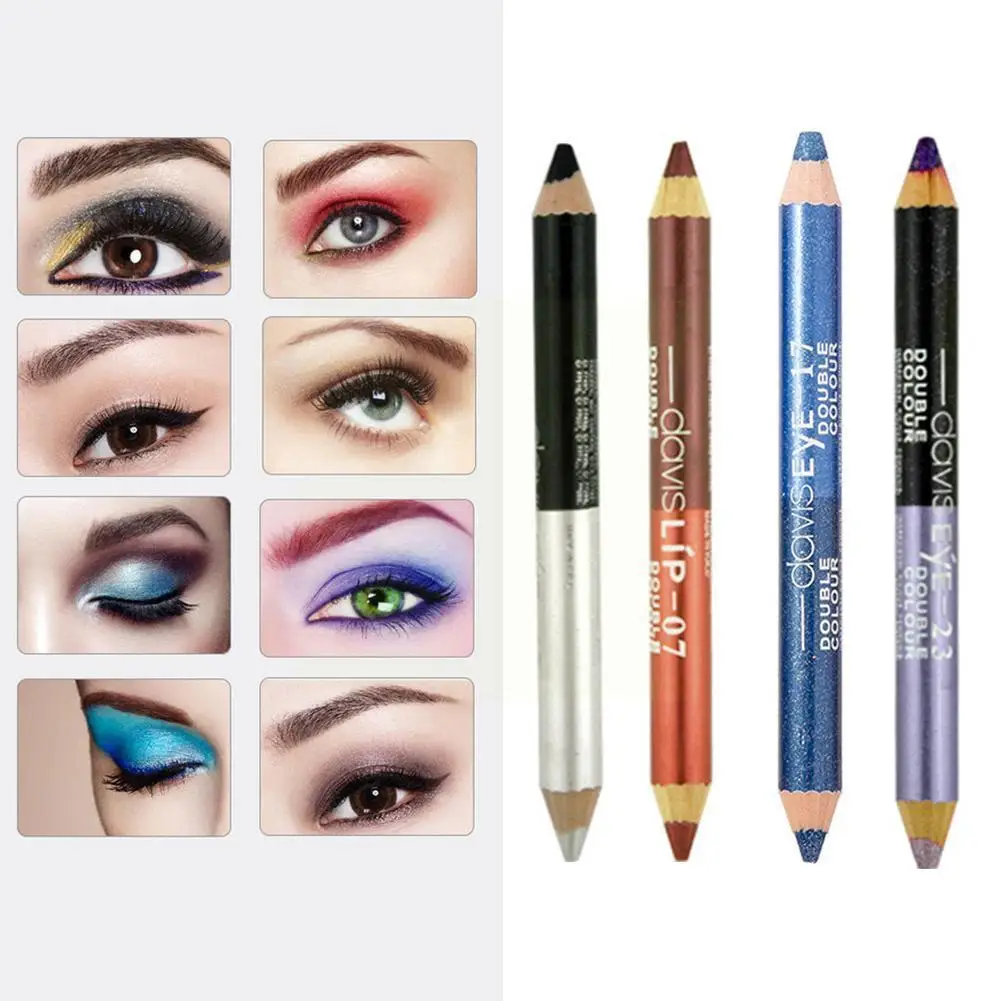 

1pc 13 Colors Highlighter Glitter Eyeshadow Eyeliner Tools Pen Eyes Double Makeup Pencil Waterproof Sweatproof Durable Colo X9d2