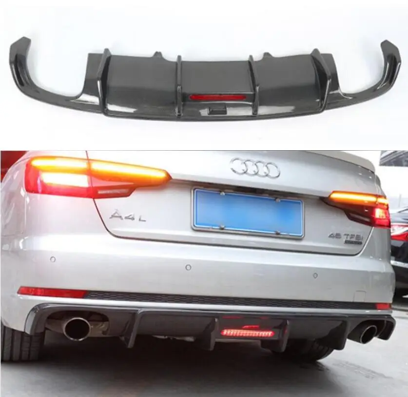 Карбоновый спойлер на задний багажник Крыло &amp спереди губы и приспособления для