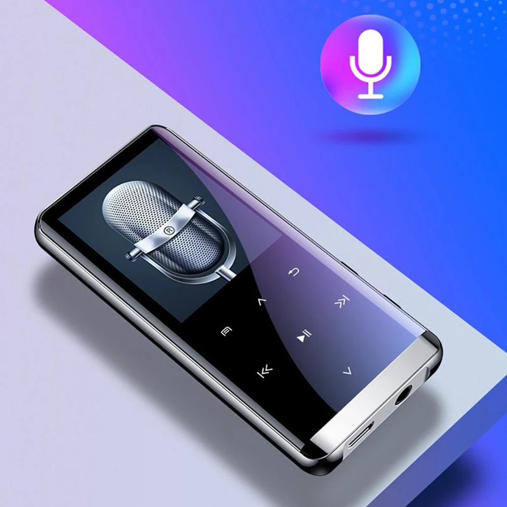 MP4 плеер ультра тонкий портативный сенсорный экран без потерь HIFI цветной дисплей Bluetooth Lyrics Synchron FM радио музыка слушать мини M13