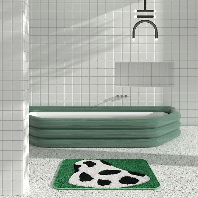 

Шикарный ковер яблочный с коровьим узором, утолщенный ковер для ванной комнаты, водопоглощающий плюшевый напольный коврик, коврик для вход...