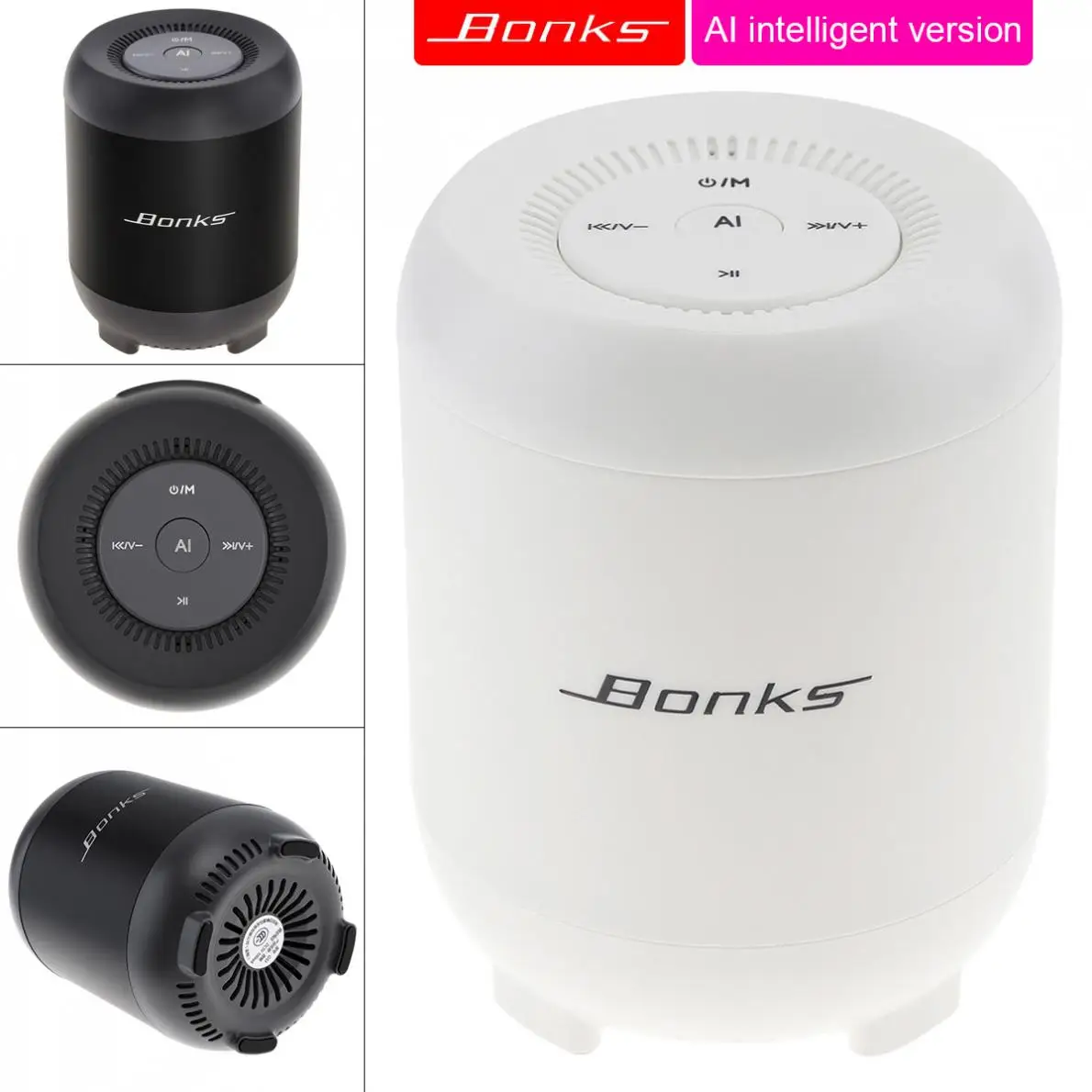 

Wireless Mini Bluetooth Speaker AI Intelligent Voice Control and Built-in Bass-enhanced Diaphragm HiFi Sound Support Bluetoot