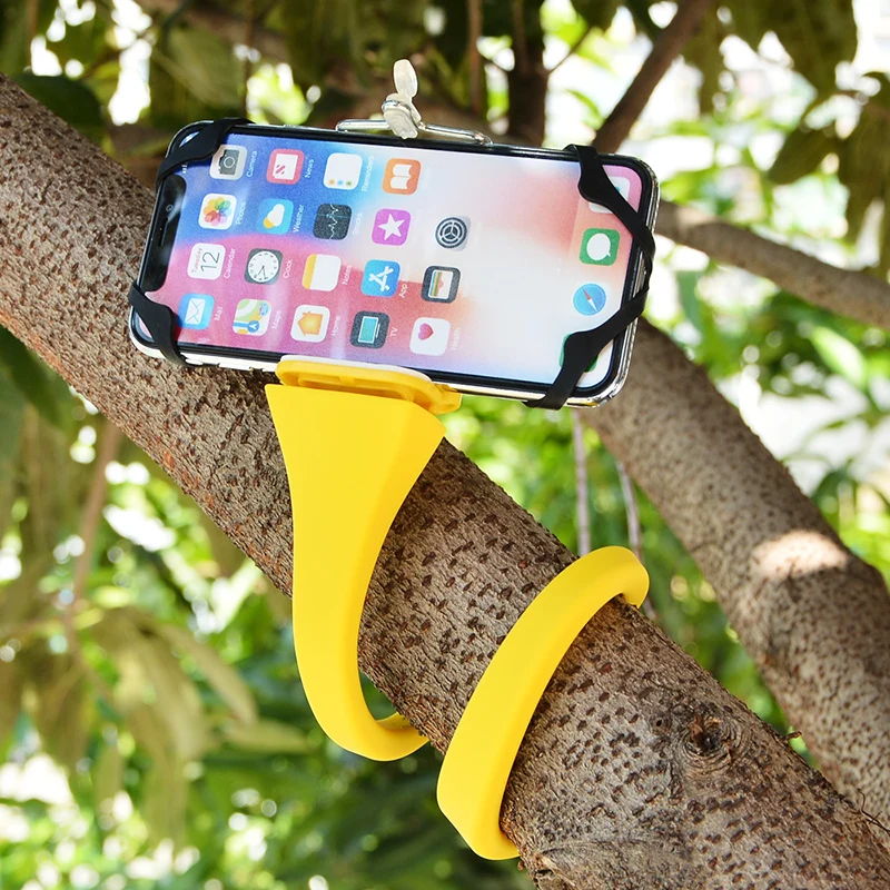 Variety Flexible Selfie Stick Bluetooth Tripod For Phone Camera Monopod Mobile Tripode For Gopro Holder Stand Smartphone Yellow