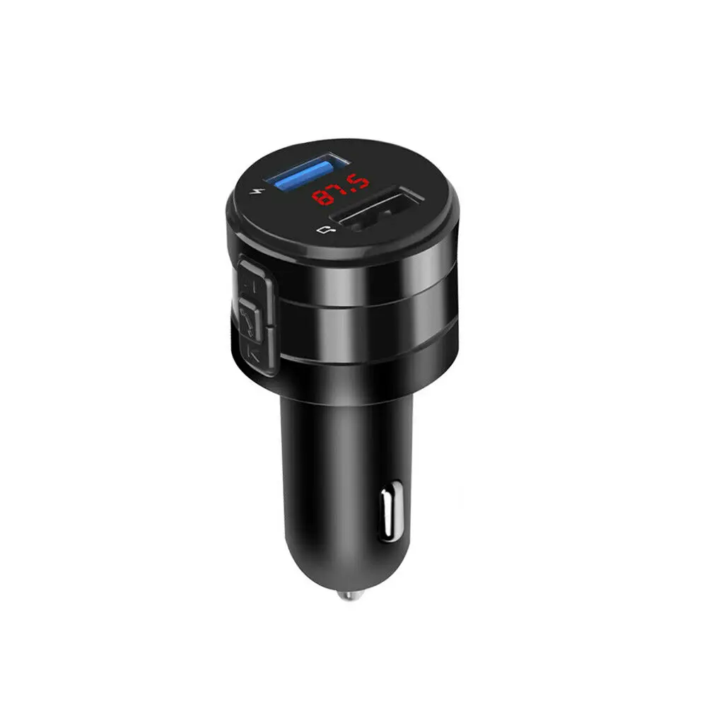 

Car FM Transmitter Music Player Wireless Bluetooth V5.0 AUX Radio USB Charging