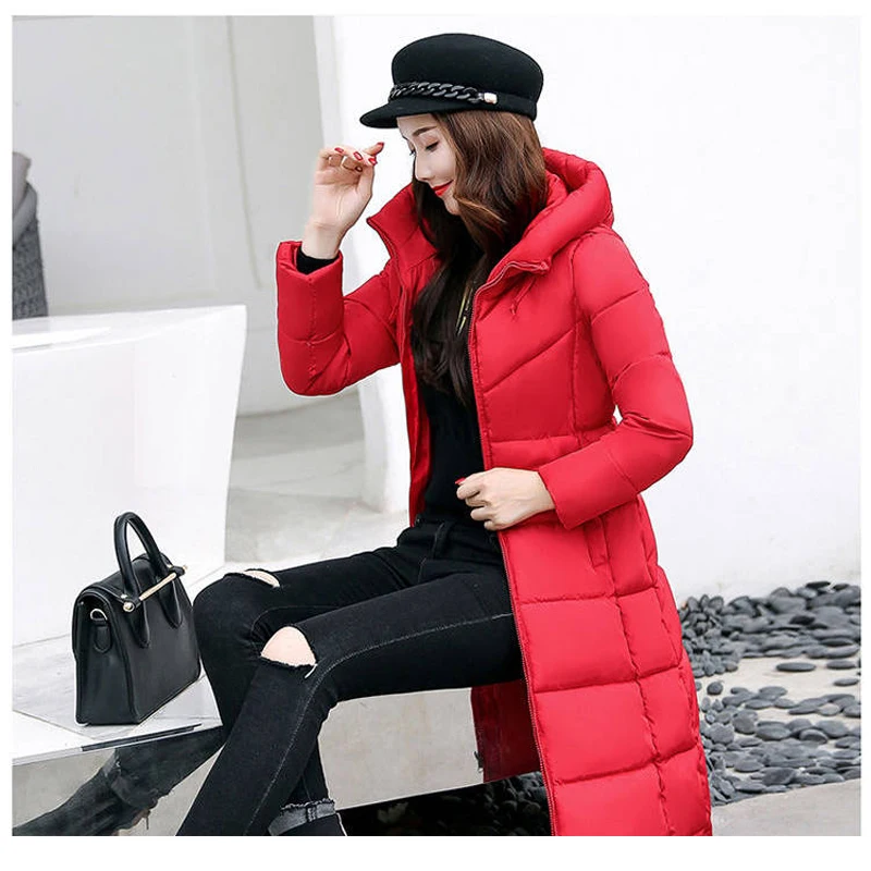 Heydress, зимняя однотонная женская длинная теплая парка, пальто для девушек, модные тонкие толстовки, женская верхняя одежда с хлопковой подкладкой, пальто