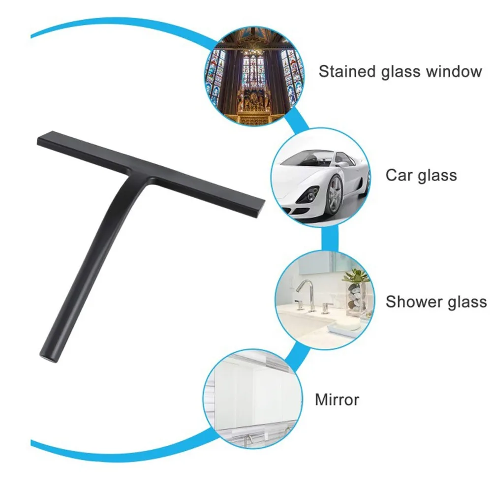 

Window Washing Brush Shower Squeegee Silicone Holder Glass Wiper Scraper Cleaner Bathroom Mirror Glass Cleaning Window washer