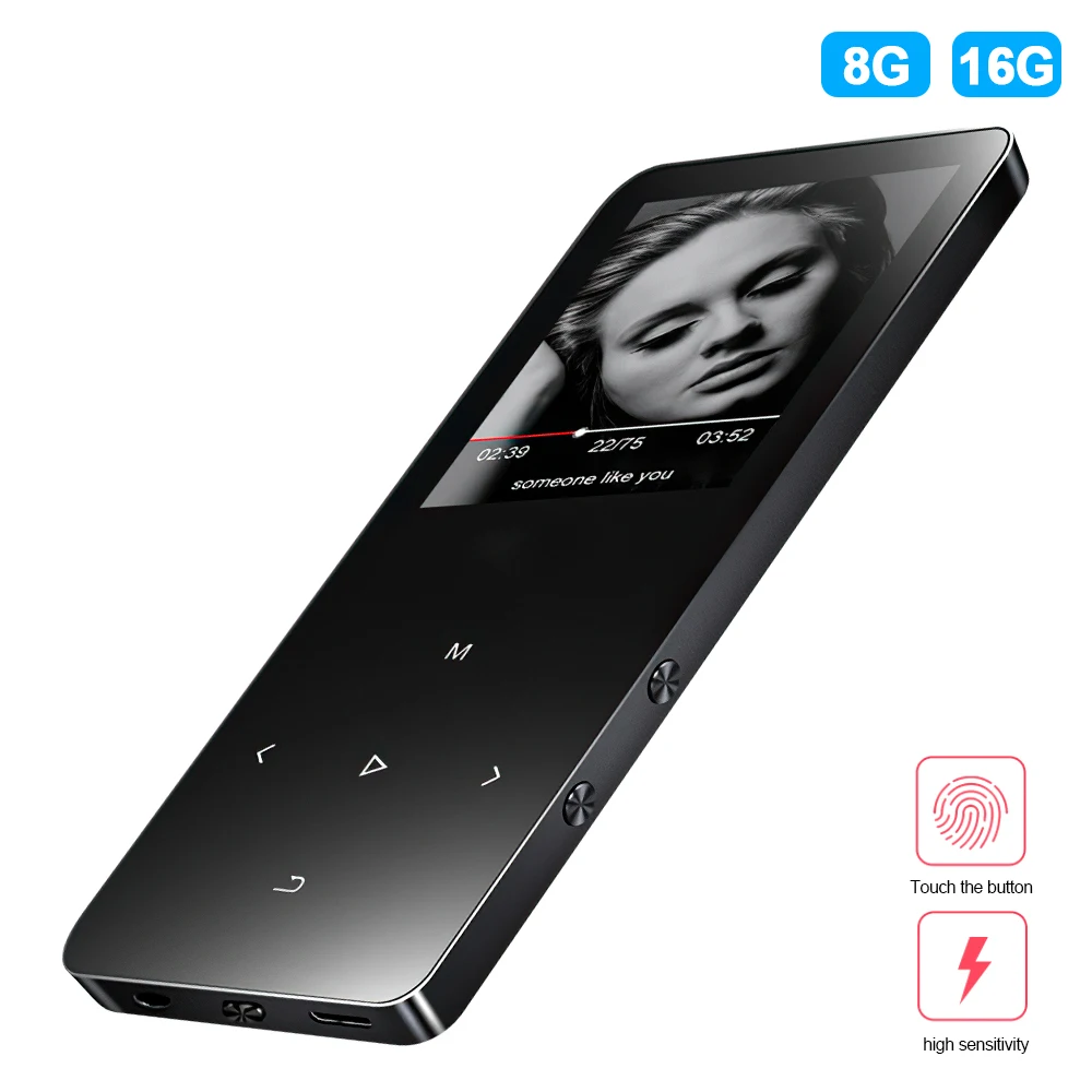 

Mp4-плеер с поддержкой Bluetooth, 1,8 дюйма, 8 ГБ, 16 ГБ