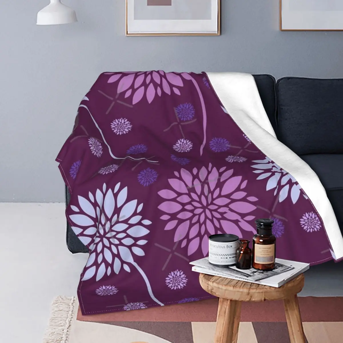 

Moovefloral impreso para su manta, colcha de cama a cuadros, manta de muselina, colchas para cama