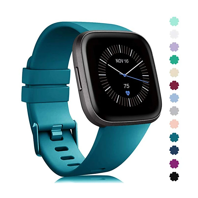 Ремешок для умных часов Fitbit Versa/Versa2/Lite сменный силиконовый спортивный браслет