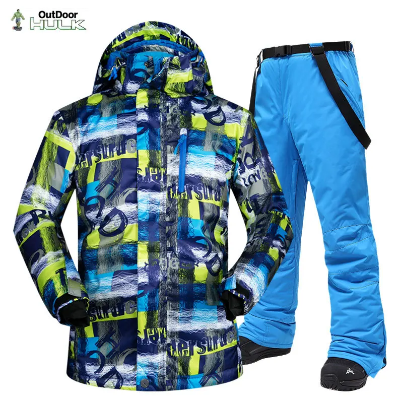 

Лыжный костюм, мужские брендовые зимние водонепроницаемые утепленные лыжные комплекты для активного отдыха, горнолыжная теплая куртка для...
