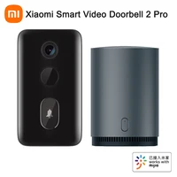 Умный Видеозвонок Xiaomi 2 Pro 2K HD, широкоугольный визуальный домофон с Wi-Fi, дверной звонок с пассивным ИК датчиком движения для домашней дверной ...