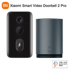 Умный Видеозвонок Xiaomi 2 Pro 2K HD, широкоугольный визуальный домофон с Wi-Fi, дверной звонок с пассивным ИК датчиком движения для домашней дверной звонок с камерой