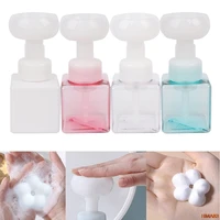 250ml liquid soap dispenser square shape foam foaming pump empty bottle plastic clear bottle shower gel foam pump bottle