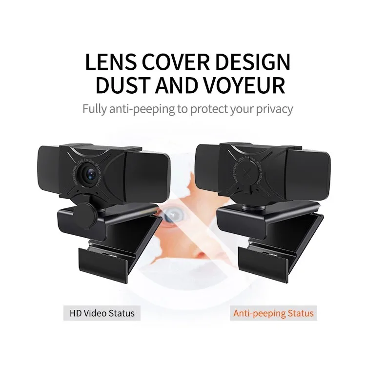 

HD 1080P Webcam Computer PC WebCamera with Microphone Rotatable Cameras for Live Broadcast Video Calling Conference Online Work