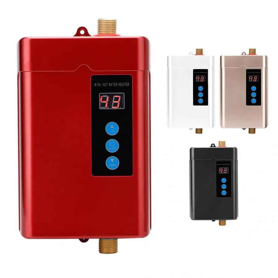 

Water Heater Electric Shower Water Heater Instantaneous Home Kitchen Bathroom Tankless Flow Water Fast Heating 220V 110V