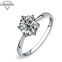 austrian crystal zircon simple zircon ring for women six claw ring engagement wedding gift jewelry ring