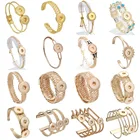 Браслет на застежке, металлические кнопки, 18 мм, золото кнопки для браслета, 18 мм или 12 мм