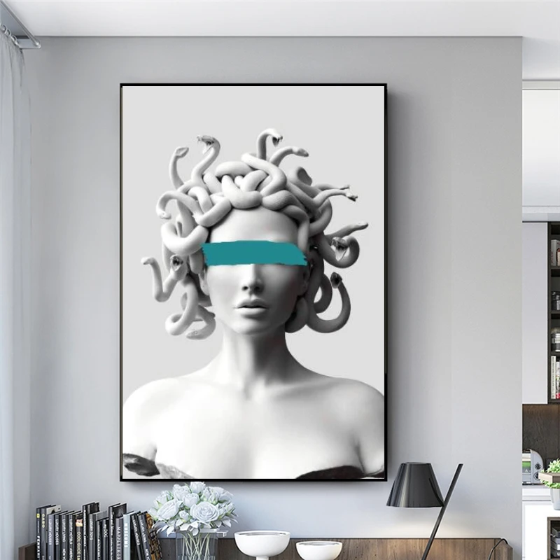 Скульптура Давида Vaporwave Холст Искусство плакаты граффити искусство | Рисование и каллиграфия -1005001574057442