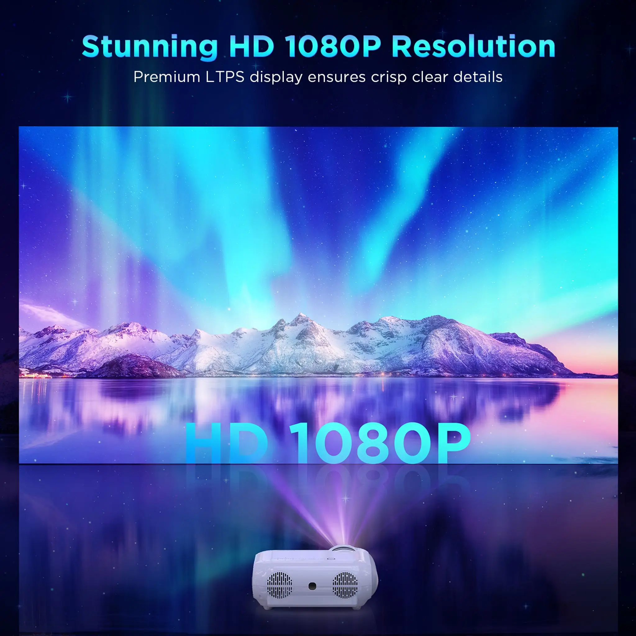 BOMAKER 720P Projector Mini Full HD 2.4G+5G WiFi Android 3D Video Theater Smart Phone Beamer Portable Proyector | Электроника