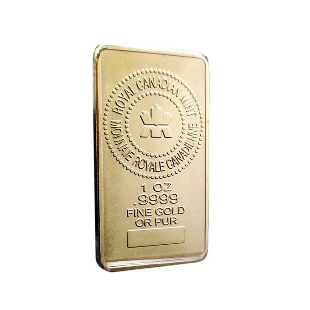 Rectangular Coins Commemorative Coin 2021 Maple Leaf Canadian Gold For Souvenir Decoration Gift Collection | Дом и сад
