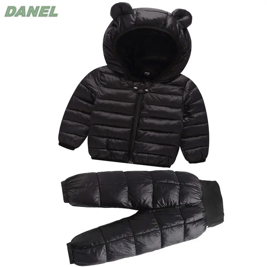 

Hot Sale! 2022 Baby Girl Winter Down Jacket 2pcs Set Children Down Jacket Coat Jacket Girls Infant Snowsuit Clothing Set 1-4Year