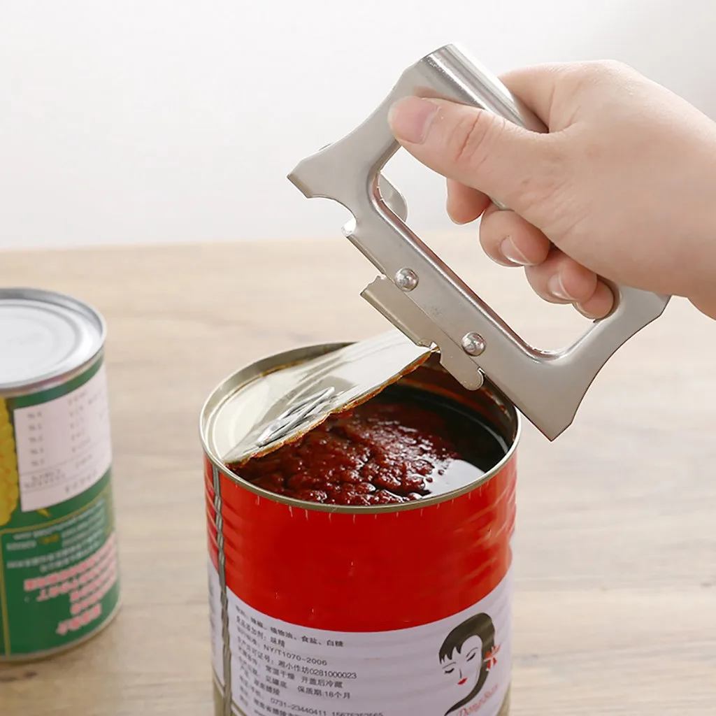 Can Opener Manual Stainless Steel Bottle Kitchen Tin Smooth Edge Professional Ergonomic | Дом и сад