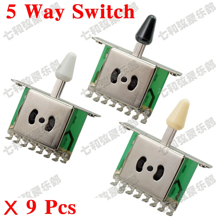 

9 шт 5 позиционный переключатель переключатели пикап рычажный рычаг переключатели для Электрогитары бас-гитара