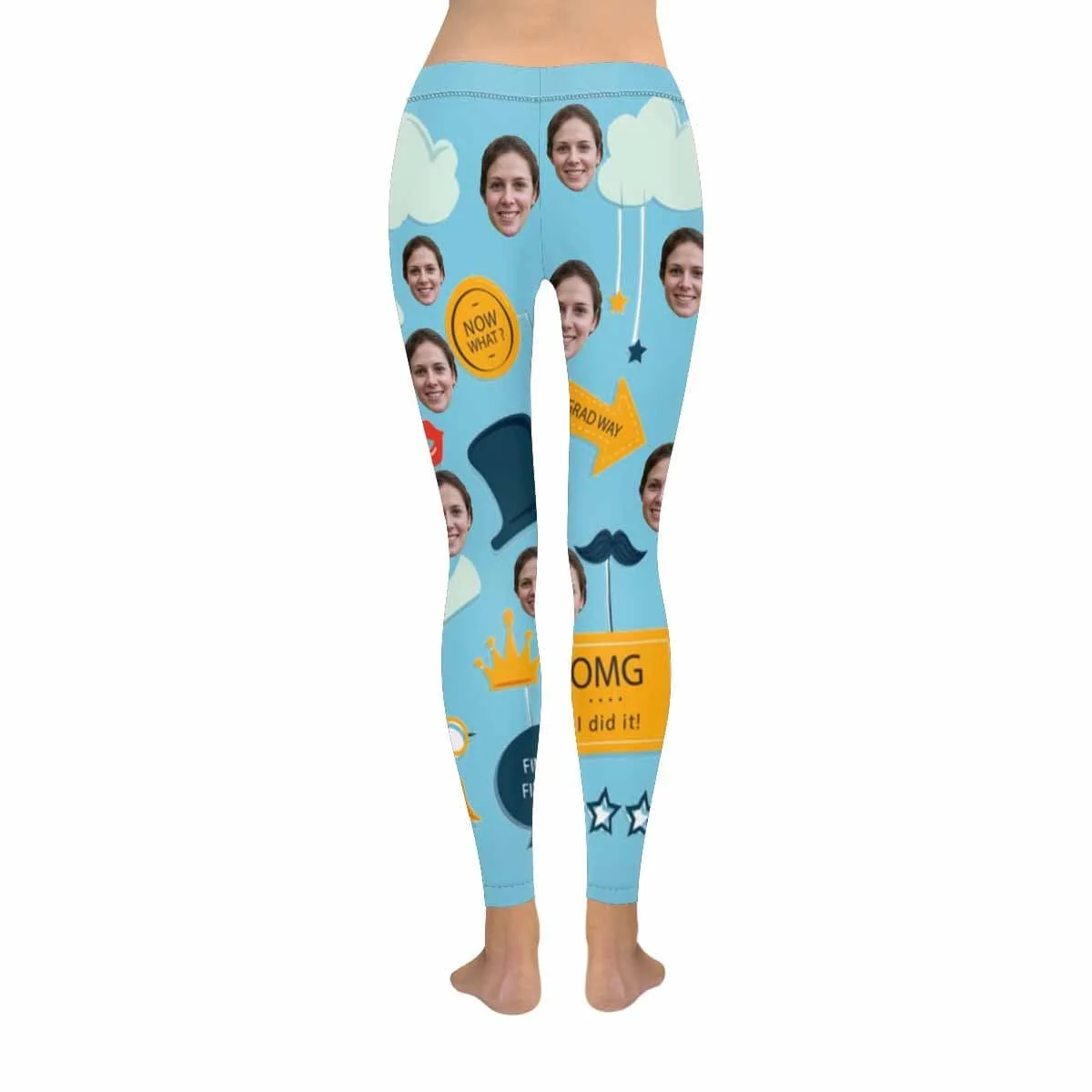 

Custom Face Graduation All-Over Low Rise Yoga Leggings