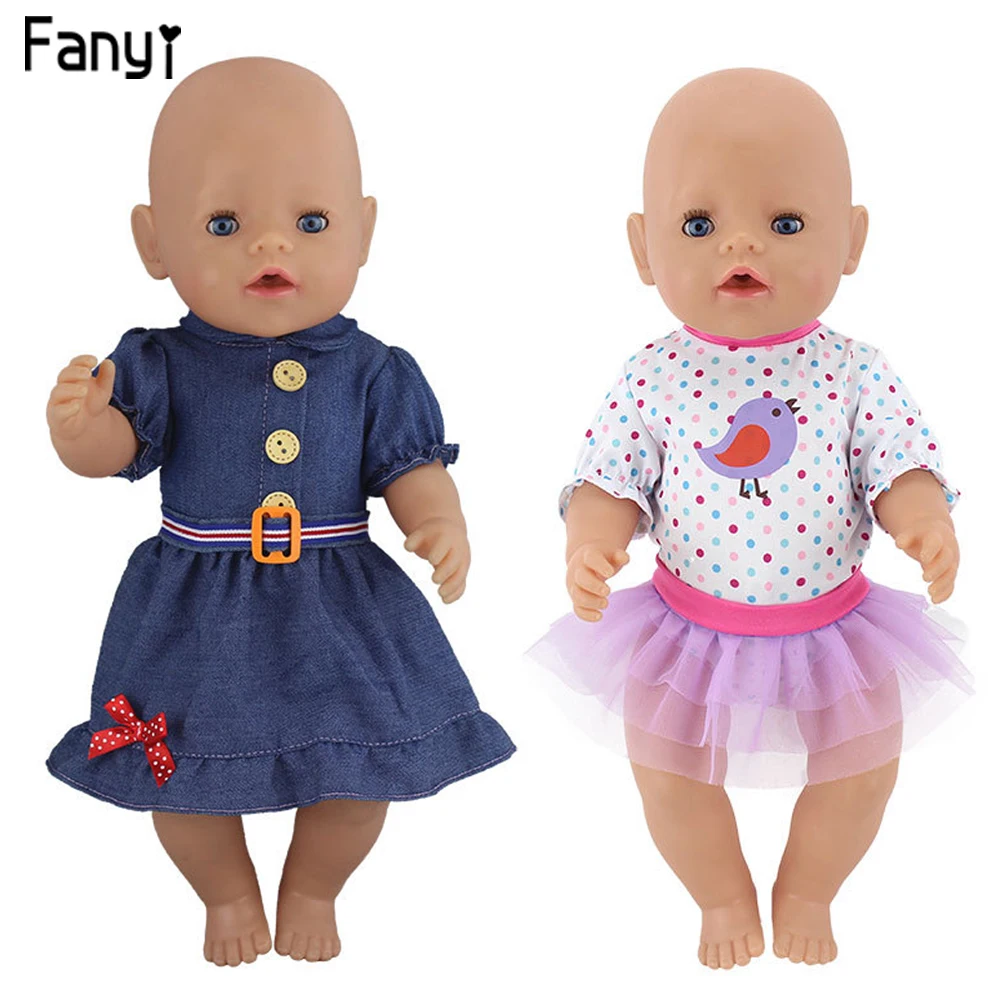 43 см кукольная одежда милый узор Повседневная посадка 18 дюймов американская