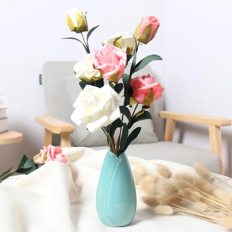 Маленькие красочные свежие керамические вазы современный простой домашний