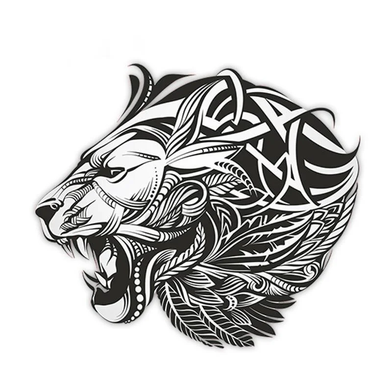 

Personality Car Stickers Decor Motorcycle Decals Big Lion Decorative Accessories Creative Sunscreen Waterproof PVC,15cm*15cm