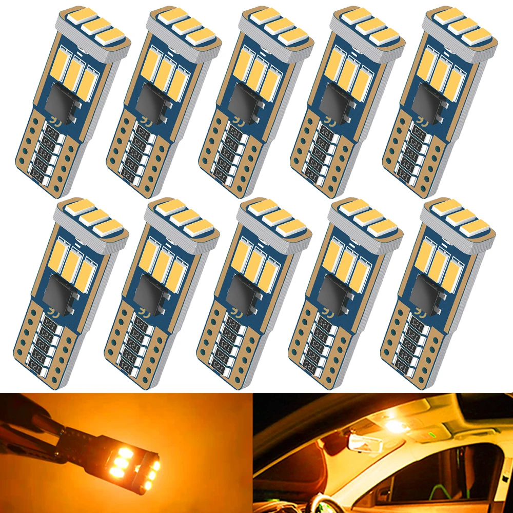 Светодиодсветодиодный лампы Canbus 4014 9SMD T10 W5W в упаковке автомобильные парковочные