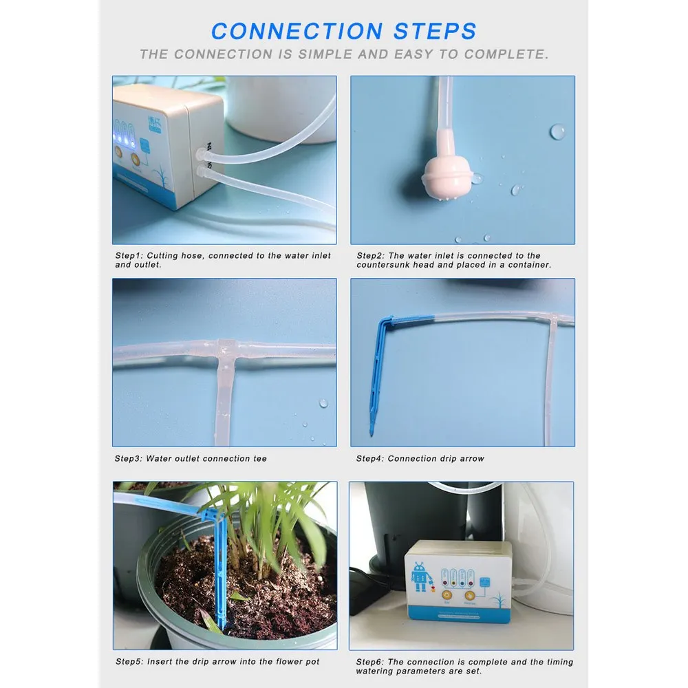 

Intelligent Garden Timing Watering Device Automatic Drip Irrigation System Mobile Phone Wireless WIFI Remote Control