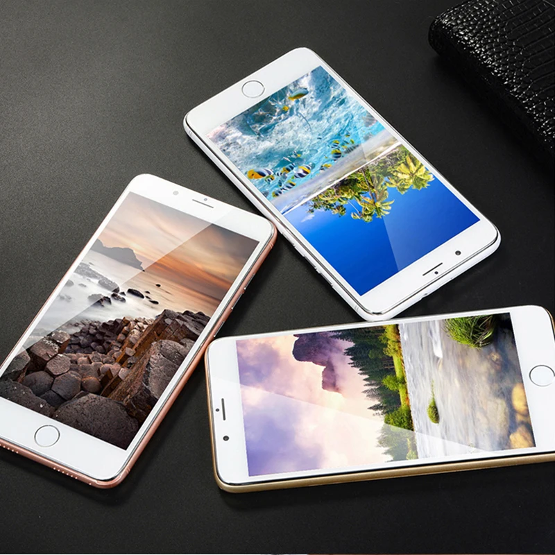 Глобальный язык 5 &quotдюймовый Android OS смартфон 7Plus смарт мобильный телефон Лицо ID