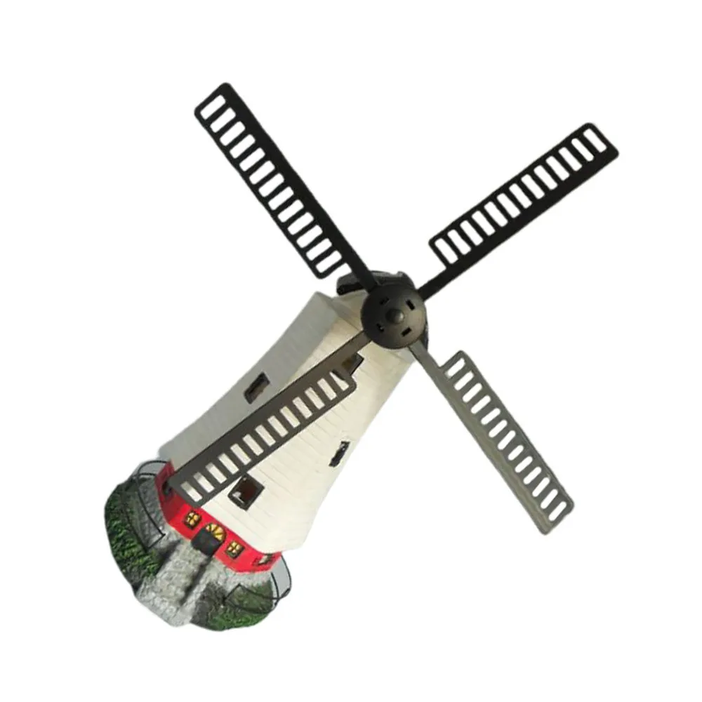 

1pc Windmill Shaped LED Light Solar Powered Lawn Light Outdoor Light (White)