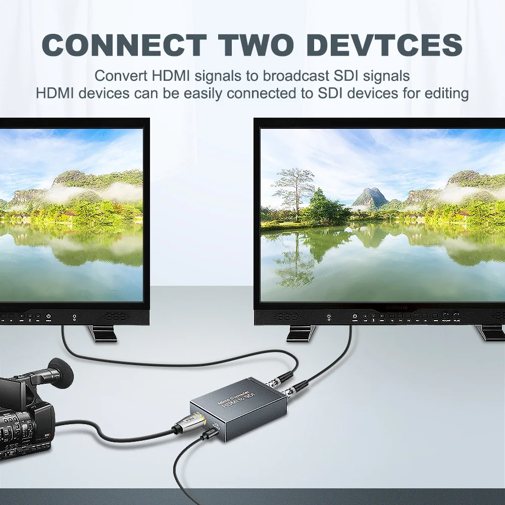 Преобразователь HDMI в SDI адаптер Аудио Видео 3G * 2 дисплей 1080p с usb переключателем
