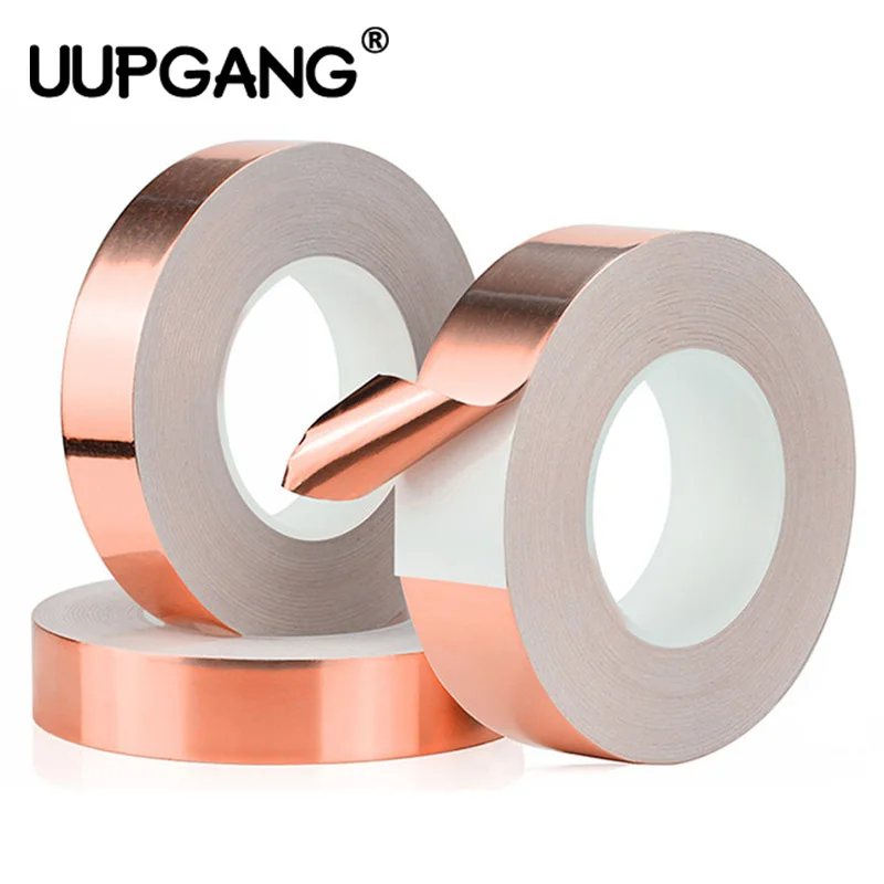 Односторонняя проводящая медная фольга 10 м клейкая лента тепловой экран