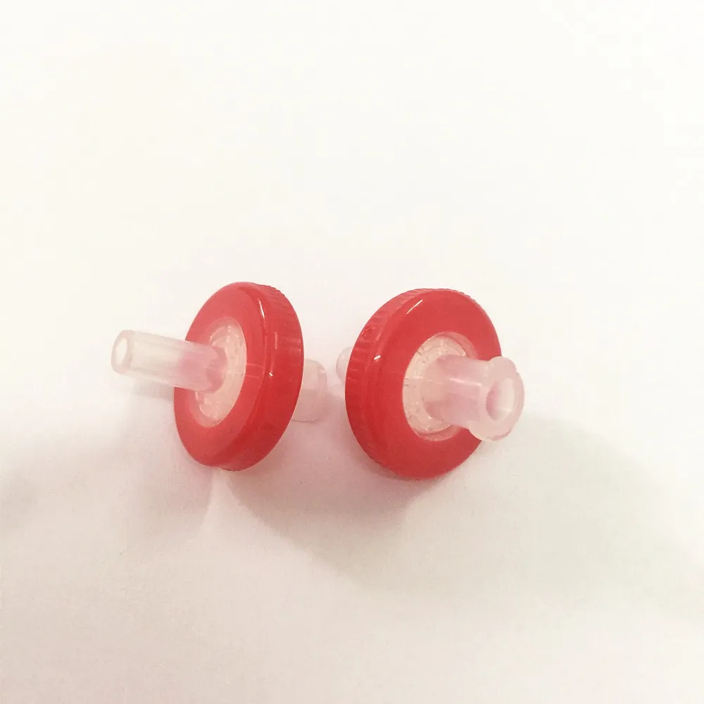 Стерильный шприцевой фильтр PTFE Dia 33 мм 0.22um 0.45um Luer Lock микропористый фильтрации