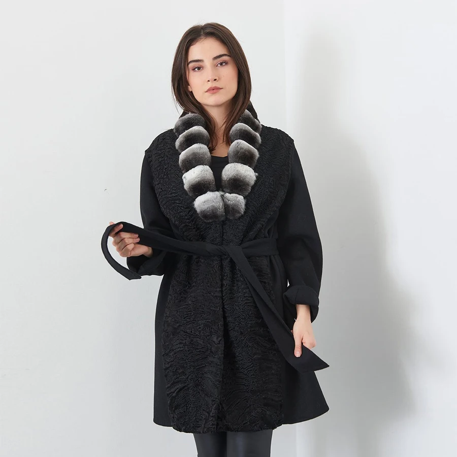 

Natural Rex Rabbit Fur Jacket Best Selling Fur Coat
