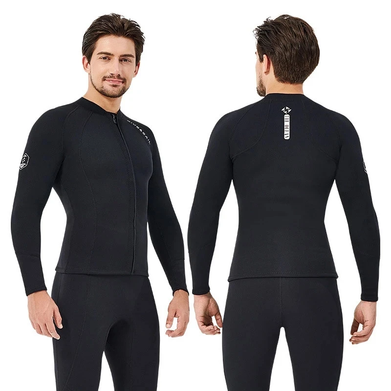 

2MM Neoprene Wetsuit Diving jacket for men women long sleeve jacket Scuba spearfishing surfing Snorkeling coat thermal swimwear