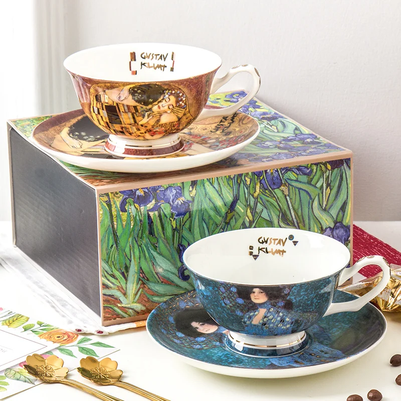 Английская чайная чашка 200cc фарфоровые чайные чашки и набор блюдец керамика с