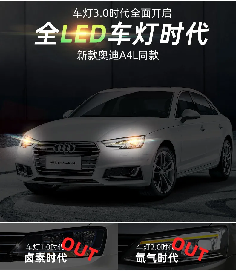 KOWELL автомобильный Стайлинг для vw 2012- jetta светодиодный фары для VW jetta MK6 все светодиодные передние фары Би-светодиодный объектив фары