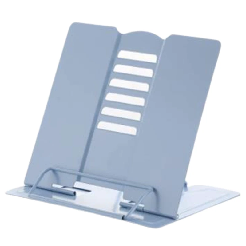 

Desk Book Stand Metal Reading Rest Book Holder Angle Adjustable Stand Document Holder Portable Sturdy Lightweight